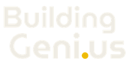BuildingGenius logo white