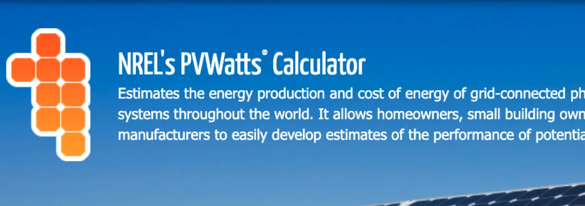 NREL's description of PVWatts Calculator